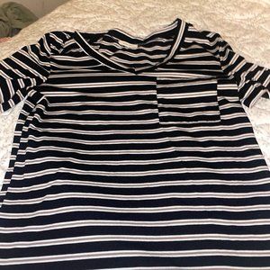 Black and white tee shirt